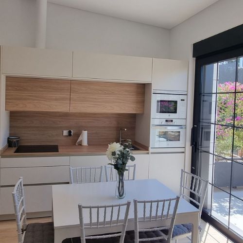 cocina con salida a exterior